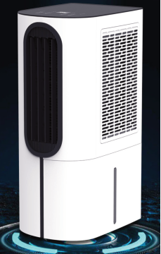 Vertical tower portable air conditioner with LED display